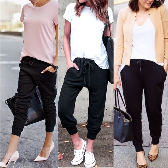 BLACK COMFY JOGGERS - Picture 2 of 9